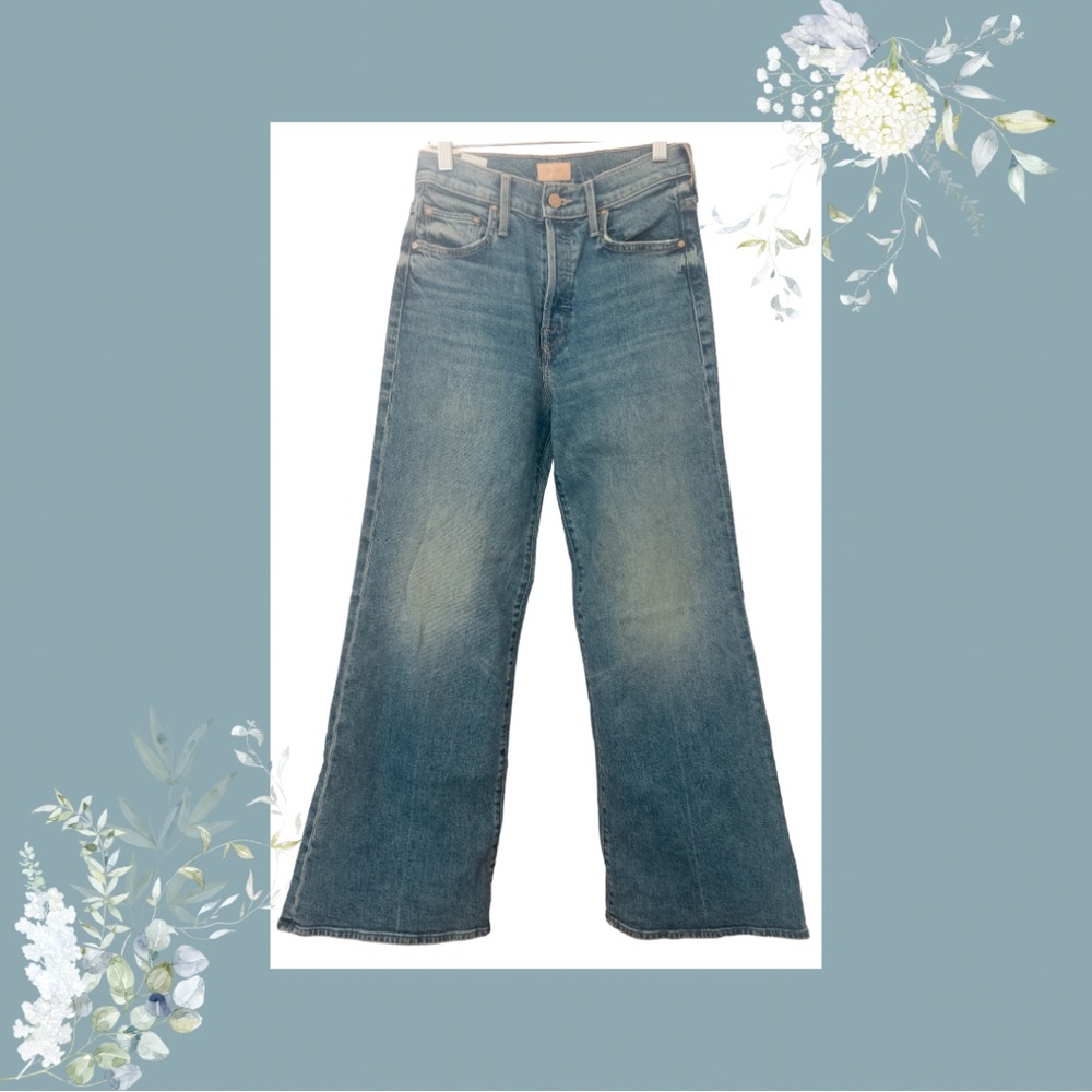 MOTHER ‘Tomcat Roller’ Stretchy Wide Leg Jeans